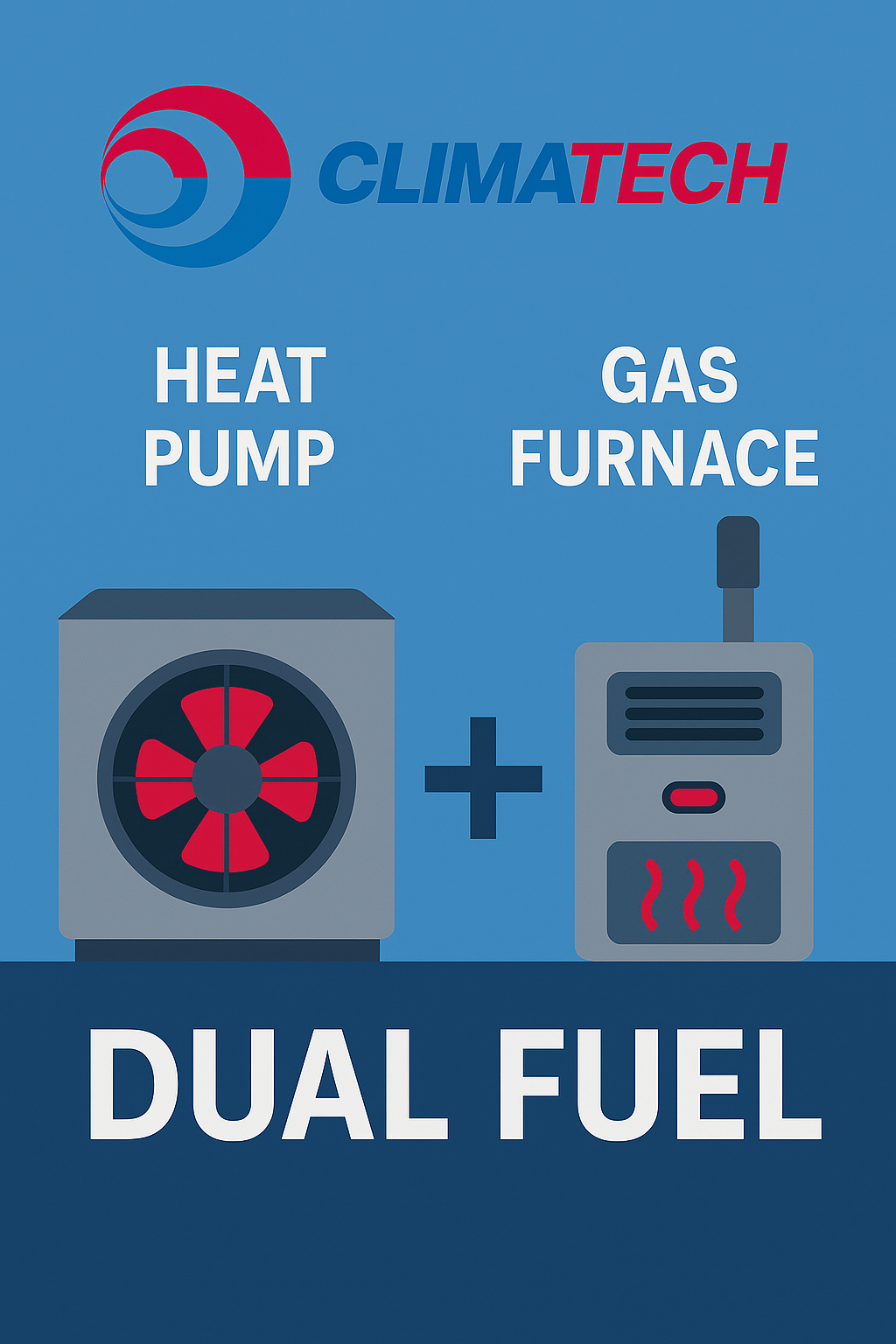 Dual Fuel Heating Solutions Illustration